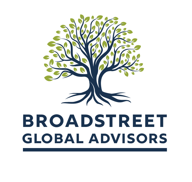 Broadstreet Global Advisors logo — a green and navy tree above the wordmark
