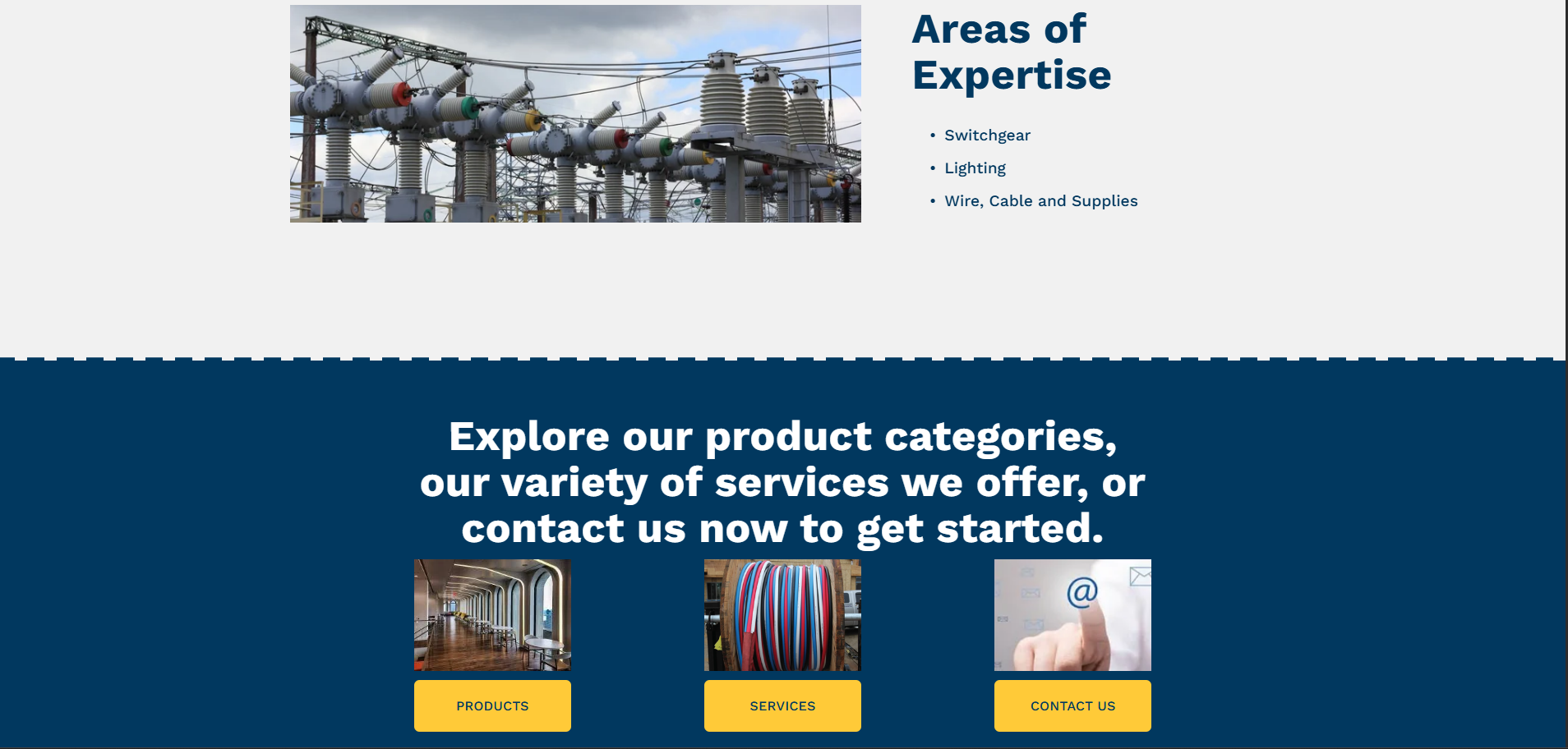 Venus Supply website homepage